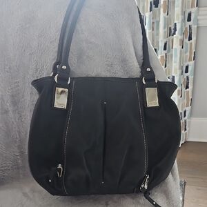 Tignanello Elegant Black Shoulder Bag